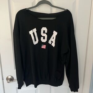 Black USA Sweater